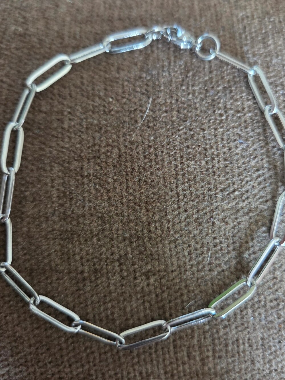 Unisex Stainless Steel Silver Bracelet 8.5" Durable Everyday Jewelry